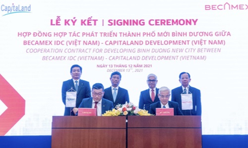 Becamex IDC hợp tác với CapitaLand phát triển Thành phố Mới Bình Dương